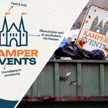 Oude logo Kamper Events voelt zich ‘afgedankt’