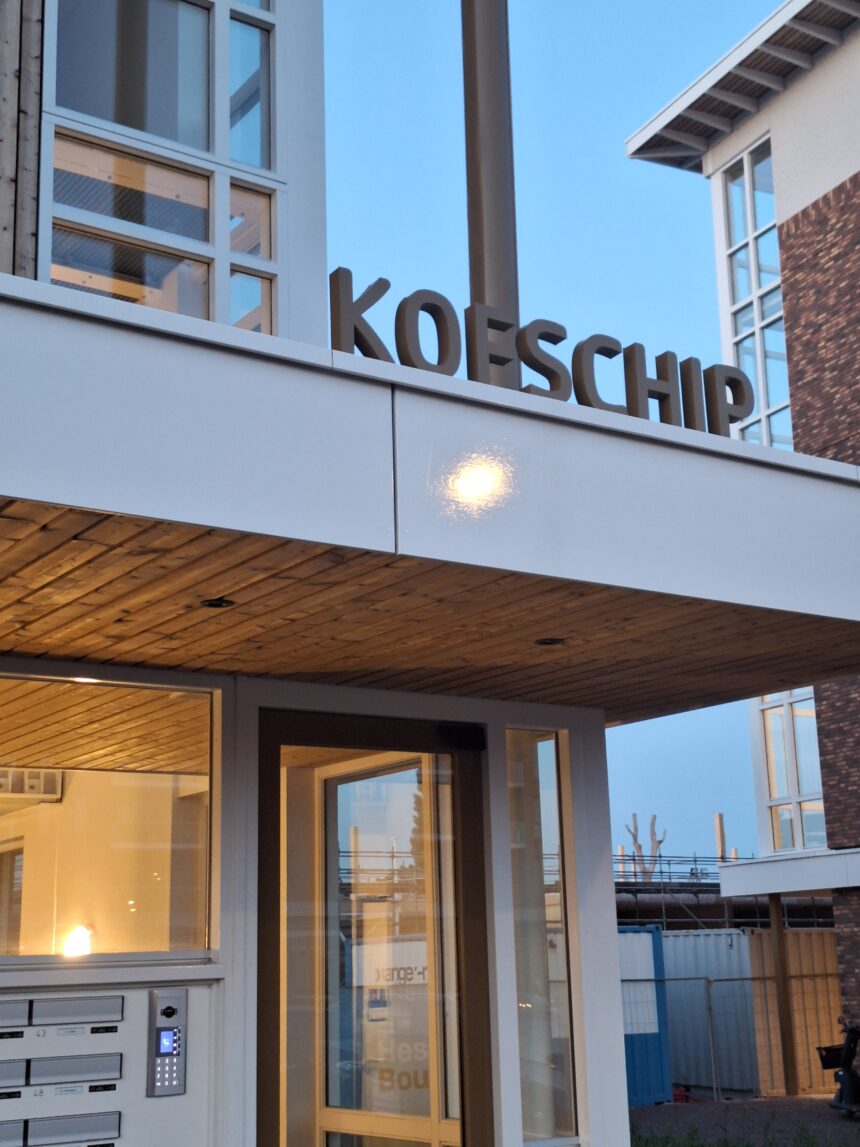 Nieuwe flat ‘Kofschip’ vakkundig gebouwt